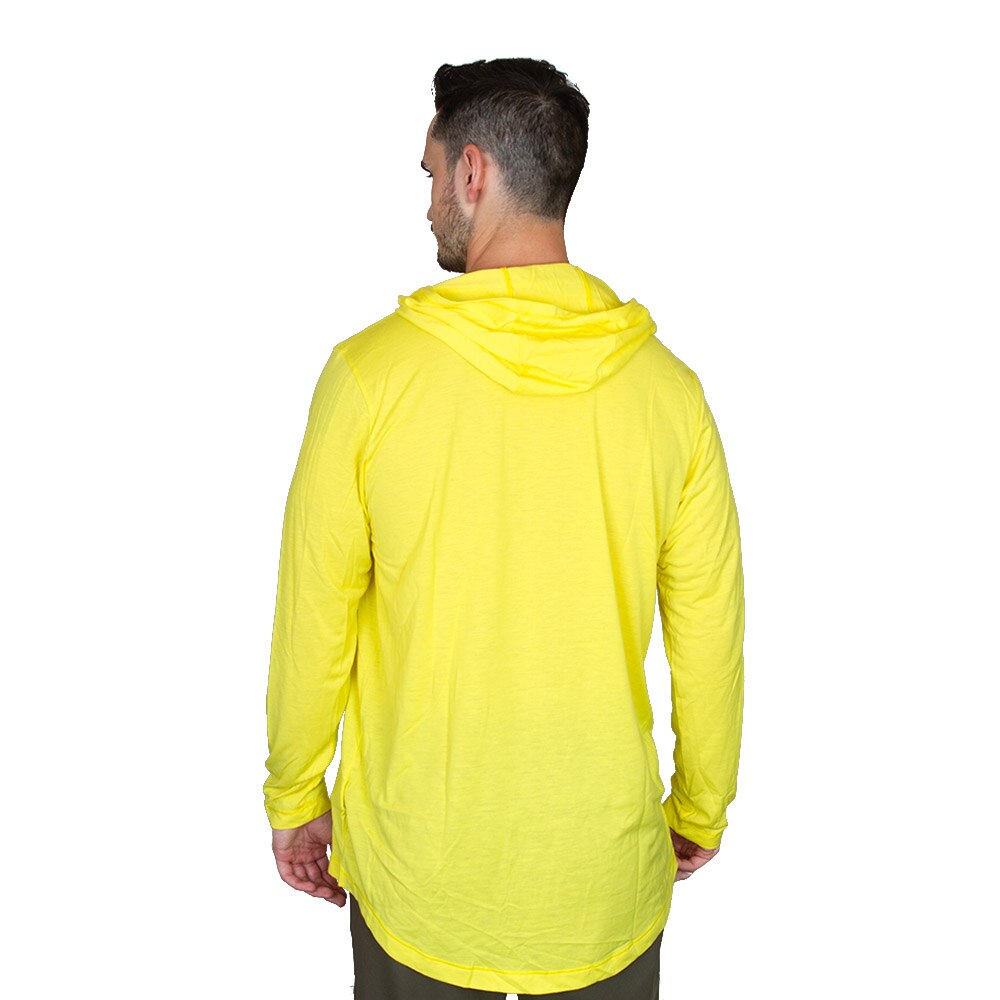 Classic Oregon O, Nike, Yellow, Long Sleeve, Performance/Dri-FIT, Men, Tri-Blend, Arched Oregon, Hooded, T-Shirt, 926408